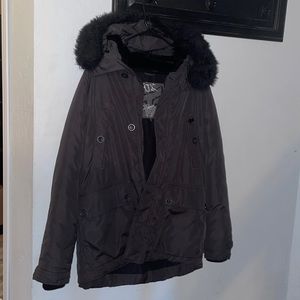 Fox jacket medium black lots of pockets